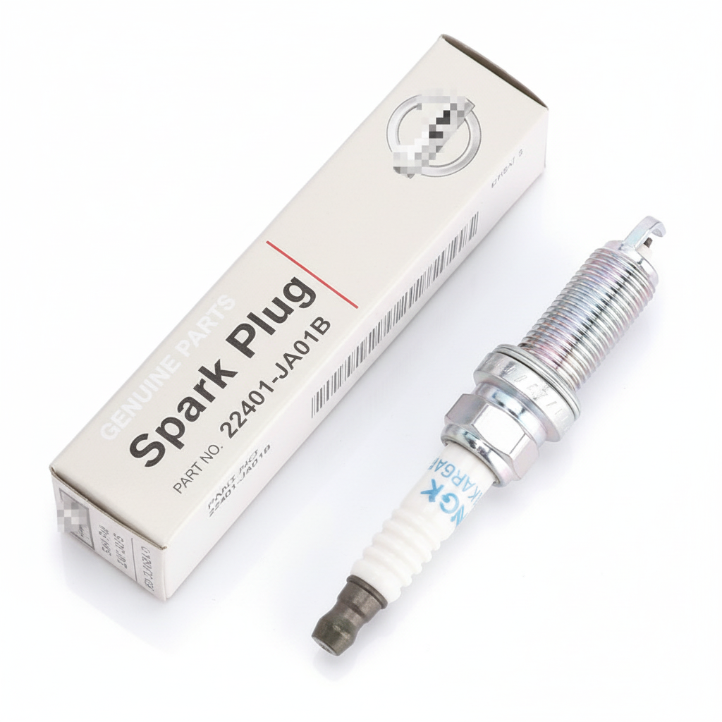 Nissan OEM Spark Plug 22401-JA01B with NGK packaging